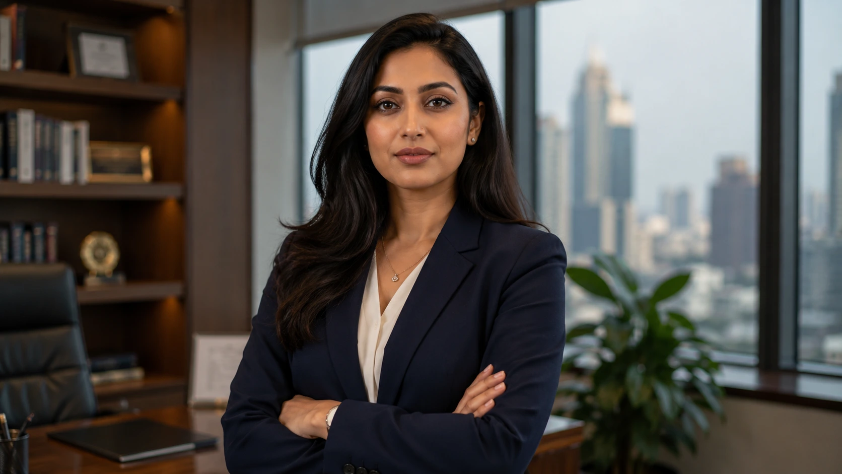 Corporate leader AI image prompt for women — professional 4K portrait