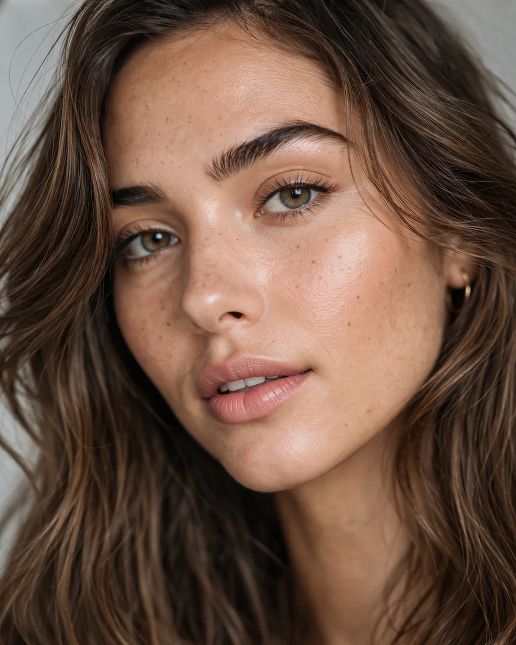 Elegant female portrait soft light