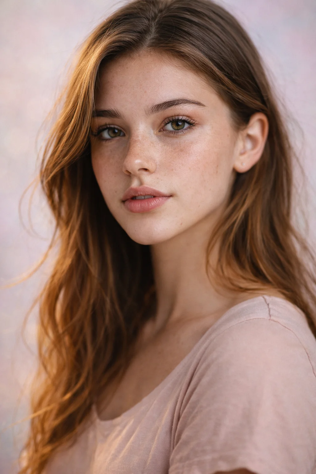 Teen realistic portrait soft glow