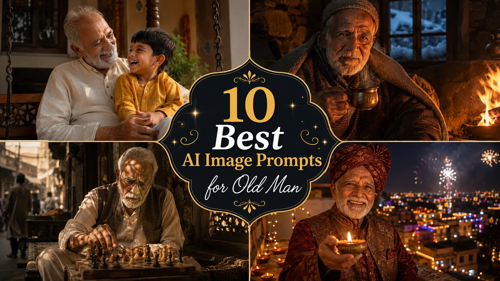 10 Best AI Image Prompts for Old Man — elder portraits