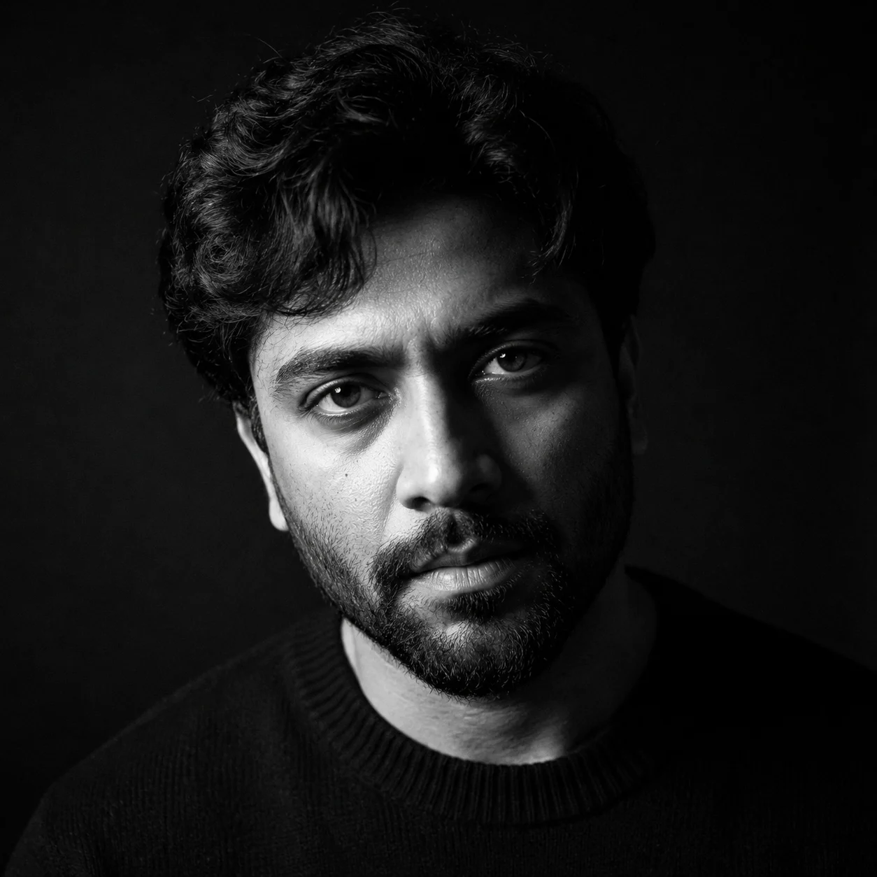 Artistic moody black and white AI prompt for profile picture — 4K artistic DP
