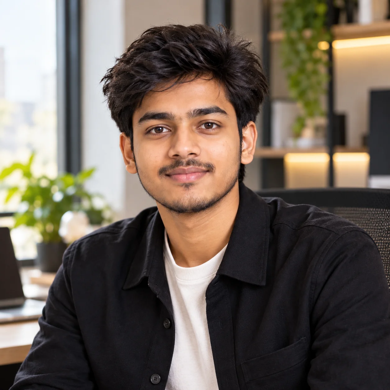 Modern AI personal branding profile picture with stylish professional portrait photography