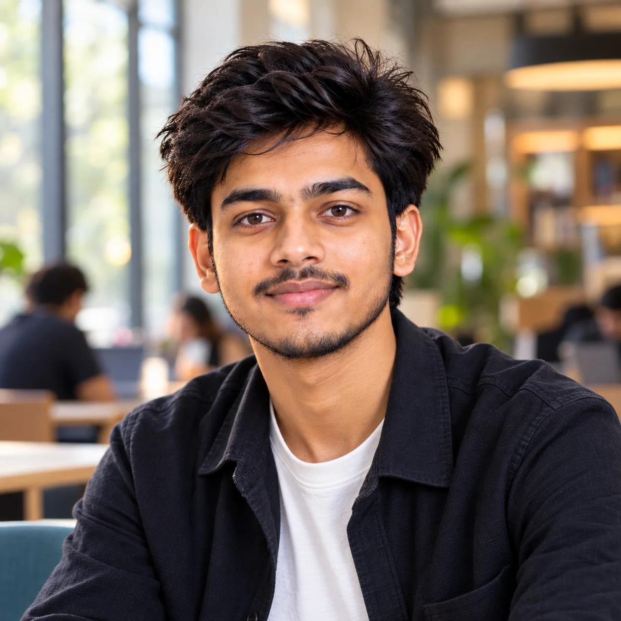Friendly AI profile picture for a student or young professional