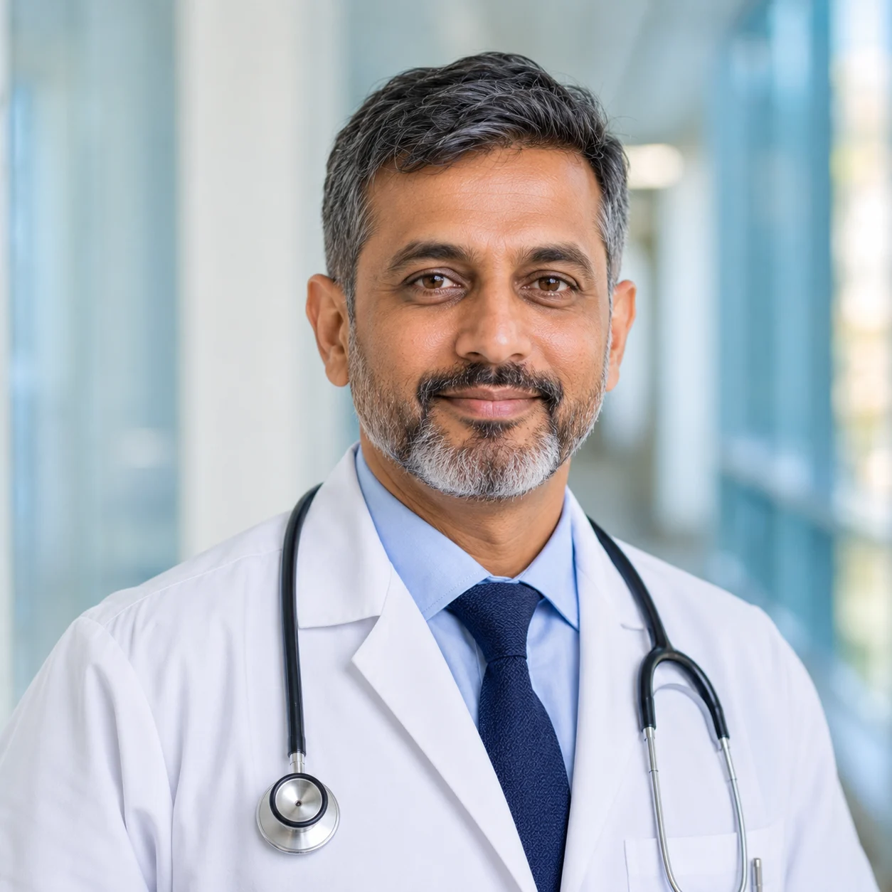 Healthcare professional compassionate AI prompt for LinkedIn profile photo — 4K caring portrait