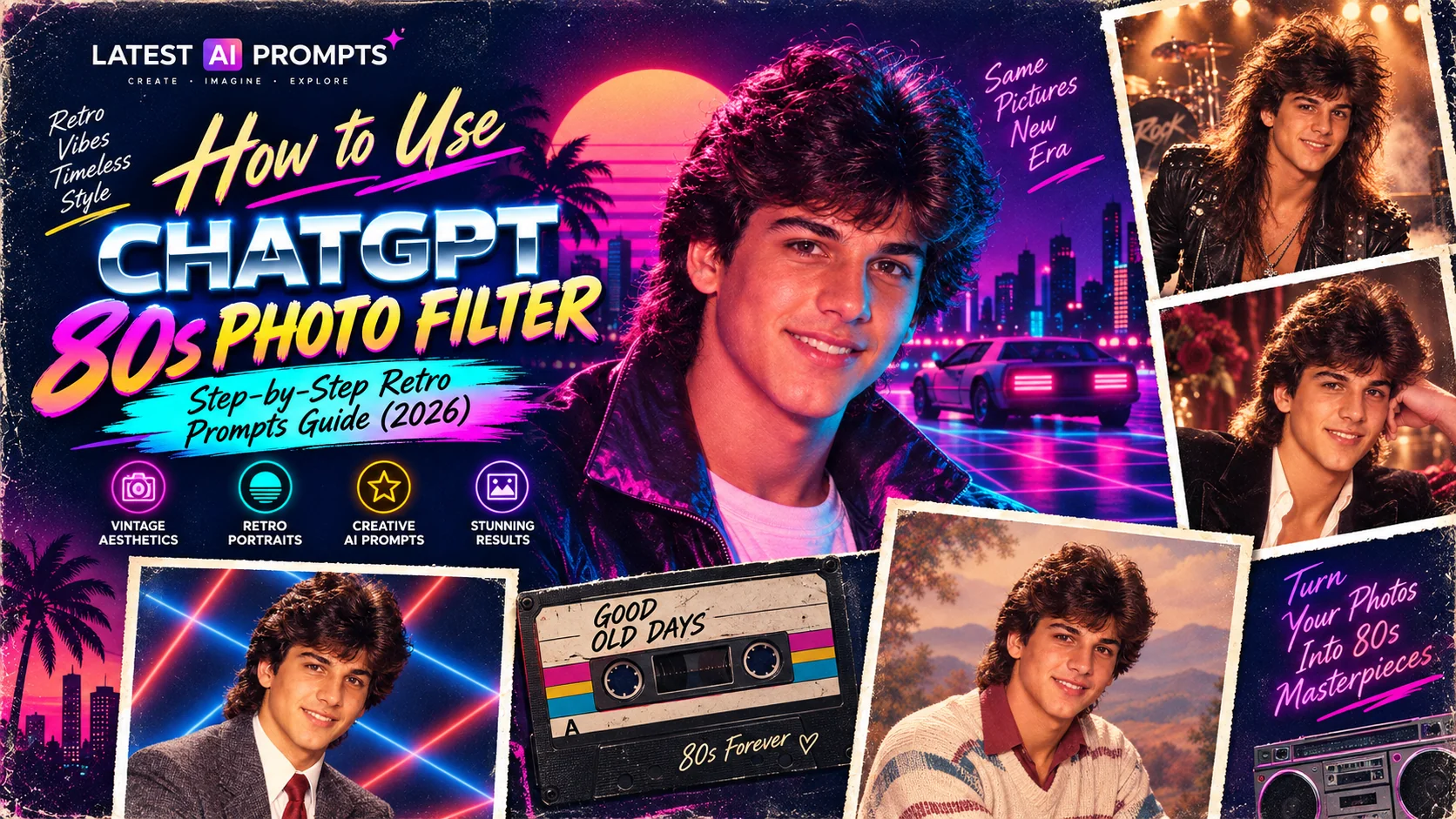 How to Use ChatGPT 80s Photo Filter — Step-by-Step Retro Prompts Guide