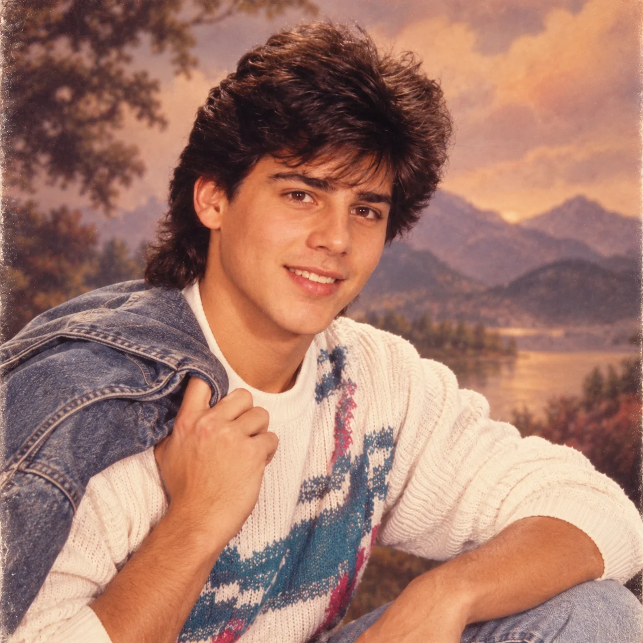 Mall portrait studio ChatGPT 80s Instagram trend — most relatable Sears portrait studio style