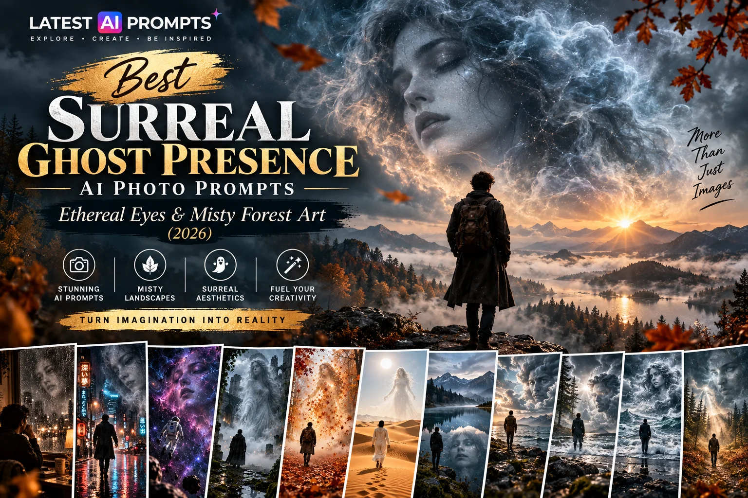 10 Best Surreal Ghost Presence AI Photo Prompts — Ethereal Eyes & Misty Forest Art (2026)